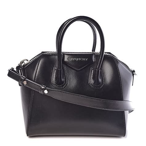 givenchy shiny lord calfskin small antigona black|GIVENCHY Shiny Lord Calfskin Mini Antigona Black.